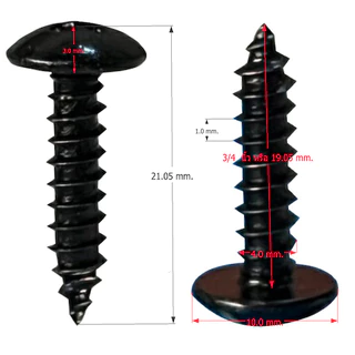 ลูกยาง NBR 28x22x15 มม.+พลาสติก PVC สกรูดำ#8x3/4 นิ้ว ยางสังเคราะห์ ยางกันกระแทก รองอุปกรณ์ ลูกยางตู้ลำโพง