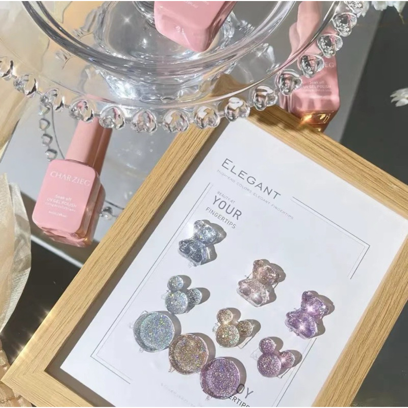 น้ำยาทาเล็บเจลโทนสีแฟลช หนึ่งเซตได้สามสี ขนาด 8ml สินค้าพร้อมส่งใน￼ไทย