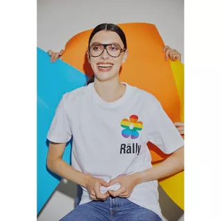 RALLY Flower Tee - เสื้อยืดสกรีนลายดอกไม้ (มีให้เลือก 5 สี)