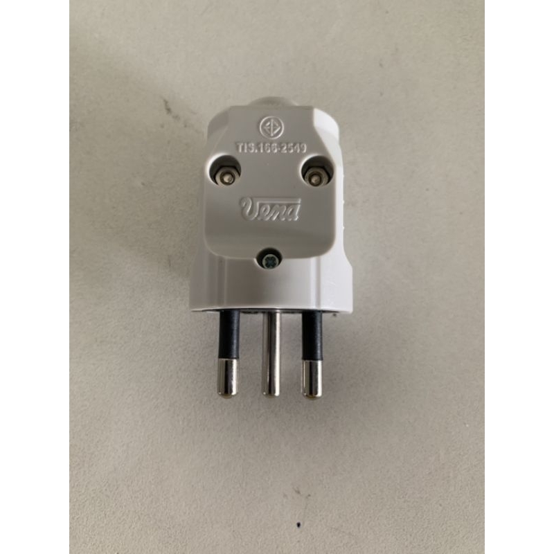 ปลั๊กตัวผู้ ตัวผู้3ขา ขากลม 3ขา VENA PP1633 ส่งคละสี