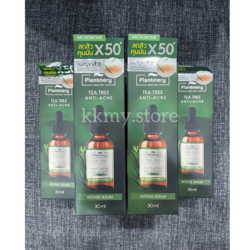 (30ml./1ขวด) Plantnery Tea Tree Acne Microbiome Intense Serum แพลนท์เนอรี่ ที ทรี เอคเน่ ไมโครไบโอม อินเทนซ์ เซรั่ม