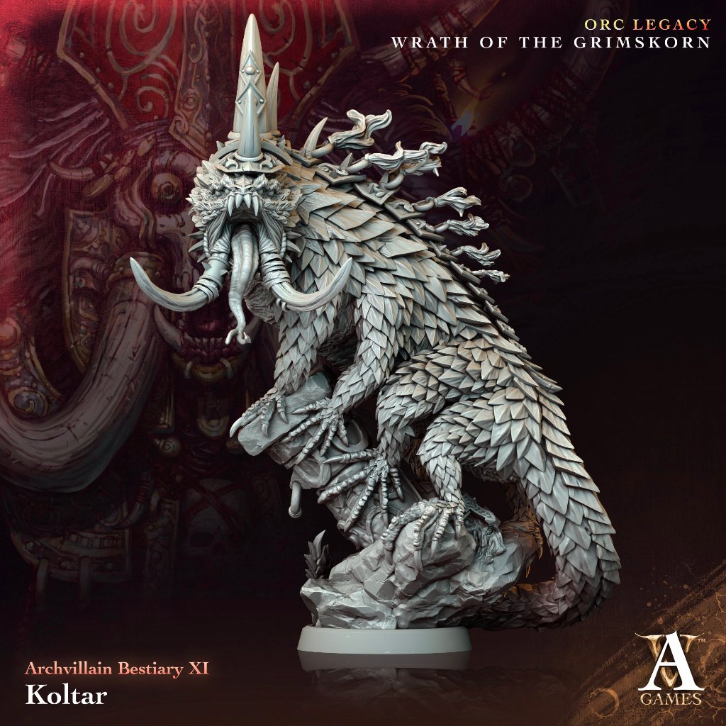Orc Legacy - Wrath of the Grimskorn - โมเดล DnD miniature รูปที่ 6