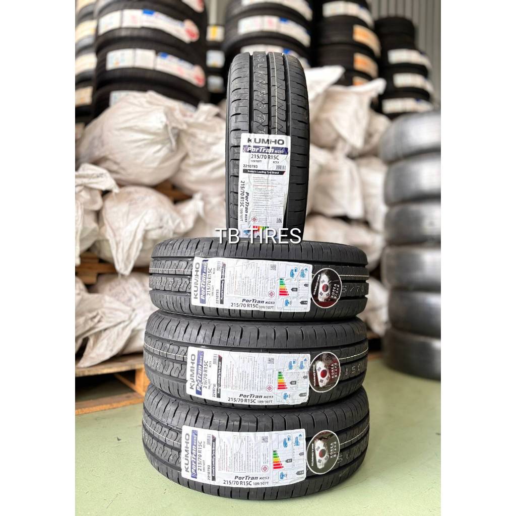 ยางรถยนต์ 215/70R15 PorTran KC53 KUMHO  (ยางใหม่ค้างปี 2024)