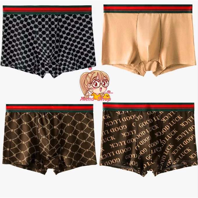 Anna shop กางเกงในผู้ชายขาสั้น กางเกงในบ็อกเซอร์ Size L-4X เนื้อผ้านิ่ม ระบายอากาศได้ดี A3201