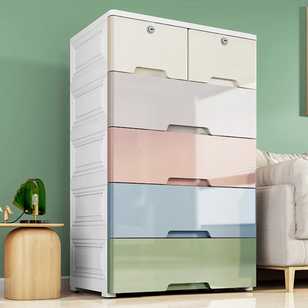 Ubear ที่ได้รับความนิยมมากที่สุด ที่ได้รับความนิยมมากที่สุด ลิ้นชัก ตู้ลิ้นชักพลาสติก ไม่มีกลิ่น 5/4