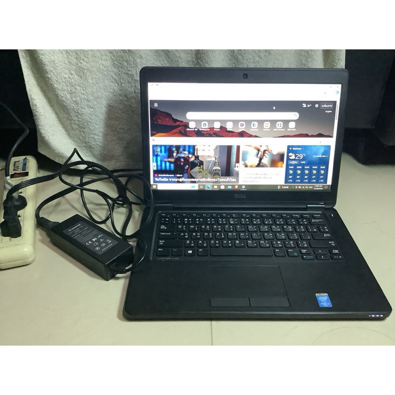 มือ2 Notebook i5 Gen5 Dell Latitude5480 แบต2ชม. win10 Core i5 5300U Cpu-2.30 GHz ,DDR3L 8GB,sata 500