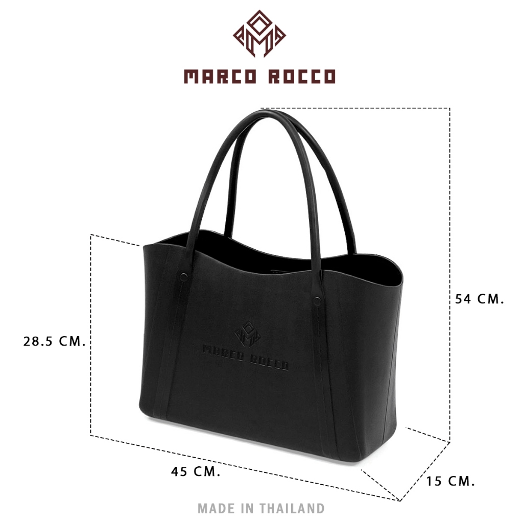 Marco Rocco กระเป๋าสะพายไหล่ สไตล์เรียบง่าย Cherie ทรงโท้ท สำหรับผู้หญิง กระเป๋าที่สวยประณีต EVA รุ่น BR3003 และ BR3004