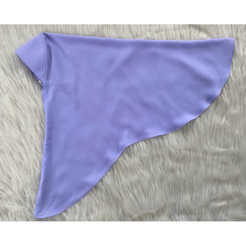 ฮิญาบผ้าคริสตัลนักเรียน&พยาบาลและบุคคลทั่วไปแบบเว้าข้าง