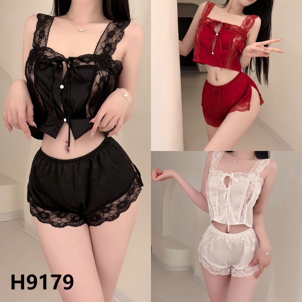 ชุดนอนซีรีย์ชุดนอนเซ็กซี่ลูกไม้ เนื้อผ้าคุณภาพสูง สวมใส่สบาย หลากหลายสไตล์ ราคาถูก พร้อมส่งจากไทย - รูปที่ 6