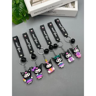 🔥พร้อมส่ง🔥 พวงกุญแจคุโรมิ พวงกุญแจ Sanrio ลายการ์ตูน Kuromi