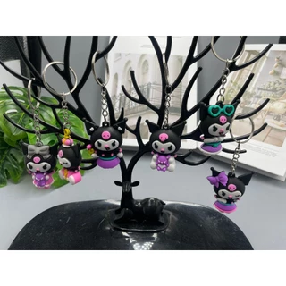 🔥พร้อมส่ง🔥 พวงกุญแจคุโรมิ พวงกุญแจ Sanrio ลายการ์ตูน Kuromi