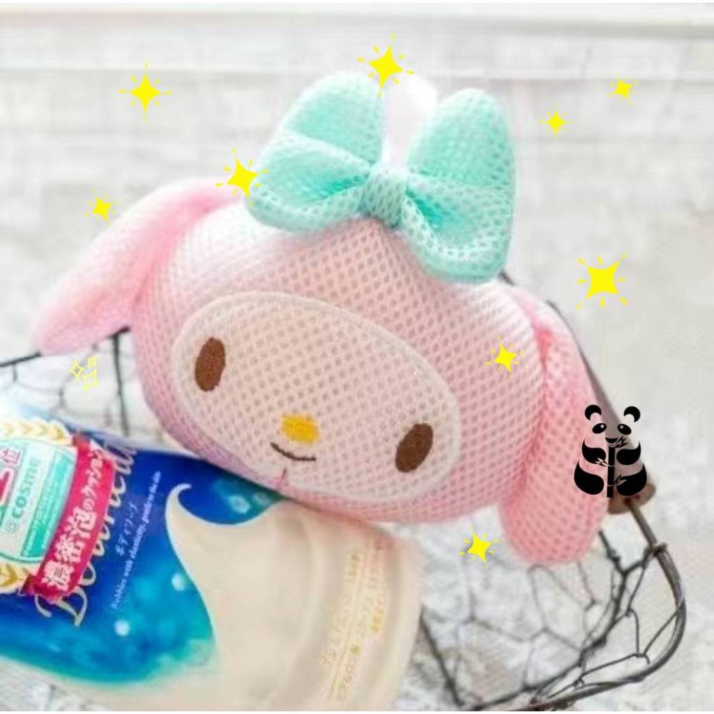Sanrio Hello Kitty แปรงแต่งหน้าการ์ตูนอะนิเมะฟองน้ําอาบน้ํ รูปที่ 4