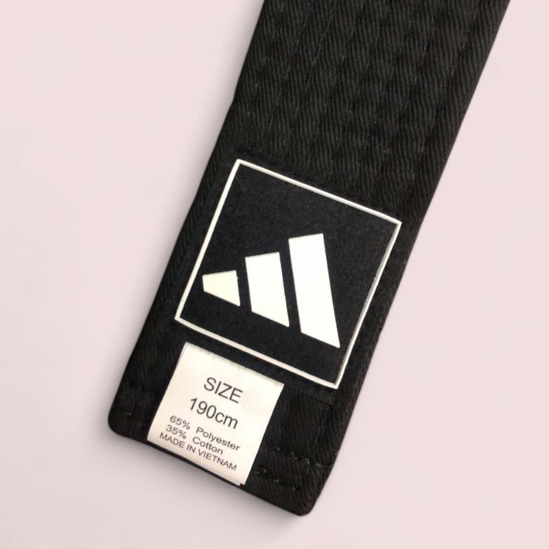 สายดำเทควันโด adidas Competition Black Belt (ADITBB02)