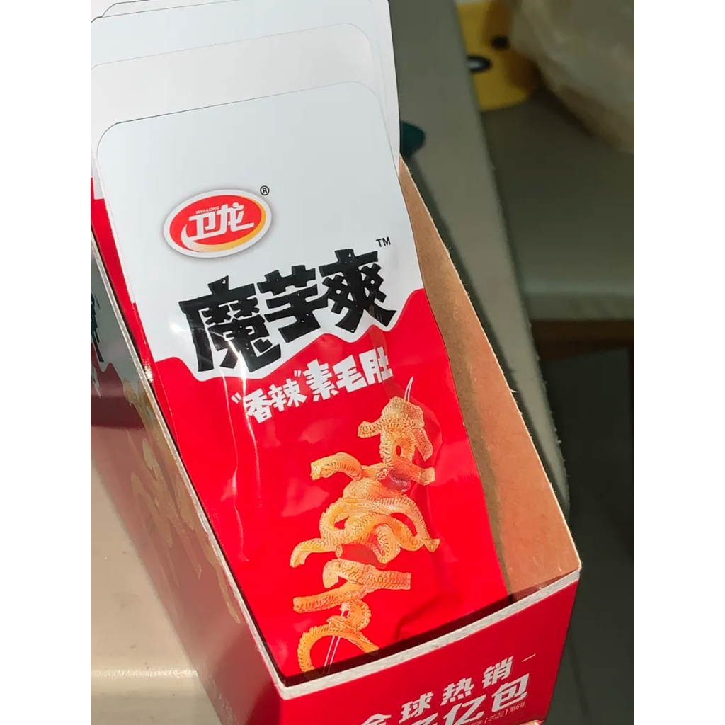 [พร้อมส่ง][อร่อยมาก] Weilong 400G ขนมเส้นบุก ขนมนำเข้า รสชาติกลมกล่อม