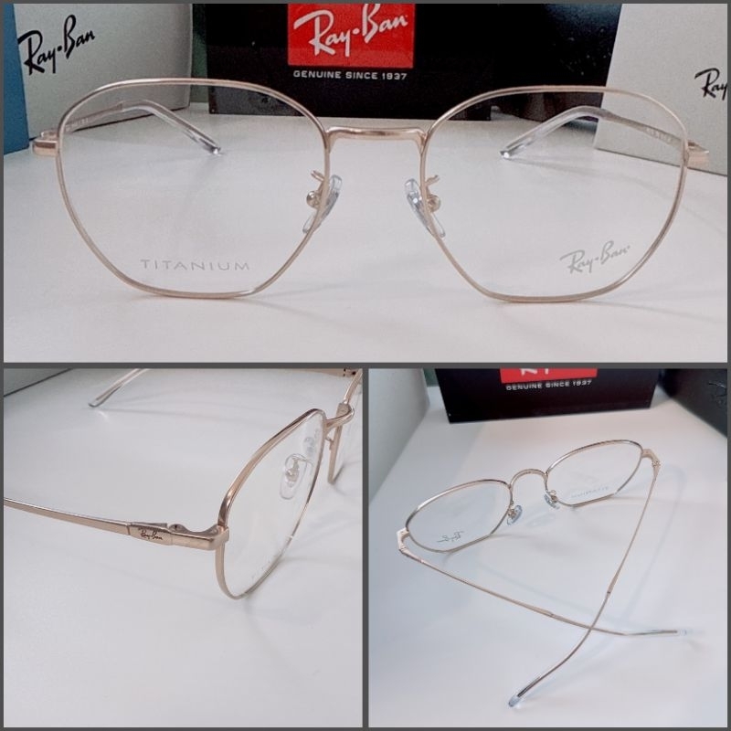 กรอบแว่นตา Rayban TITANIUM RX 8777 แท้ ประกัน 2 ปี พร้อมเลนส์ ตัดแว่น สายตาสั้น ยาว แว่นกรองแสง บลูบล็อก ออโต้ ตัดเลนส์ - รูปที่ 3