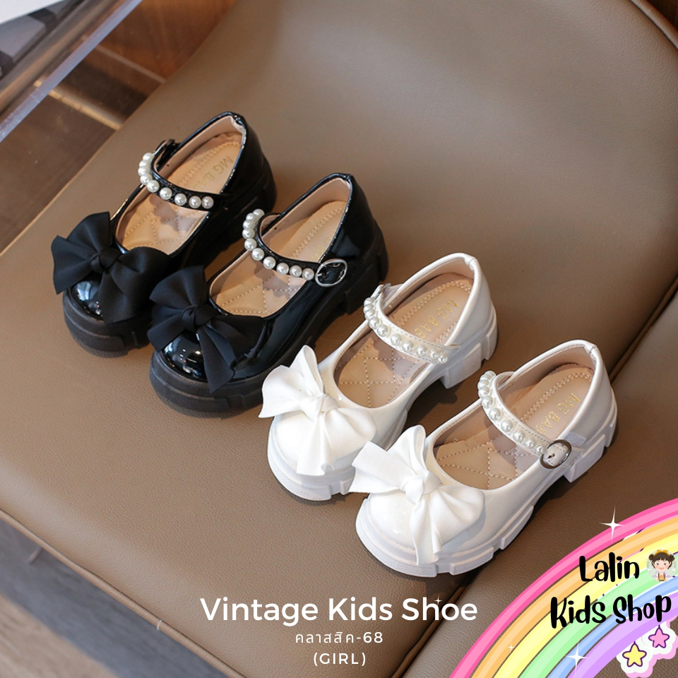 V998 รองเท้าคัดชู เด็กผู้หญิง โบว์ หนัง PU แบบเงา สำหรับน้อง 3-8 ขวบ New พร้อมส่งในไทย C68 💕✨