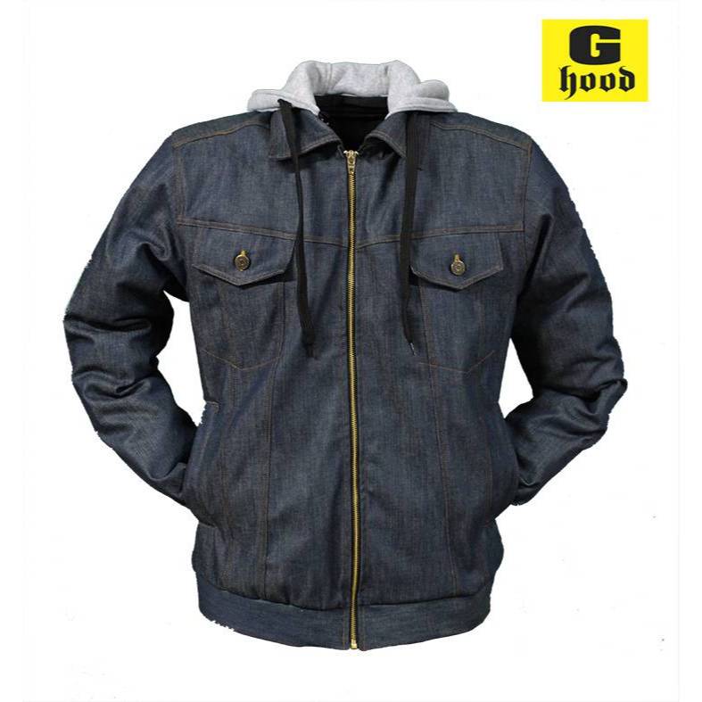 เสื้อยีนส์ฮู้ดการ์ด5จุด