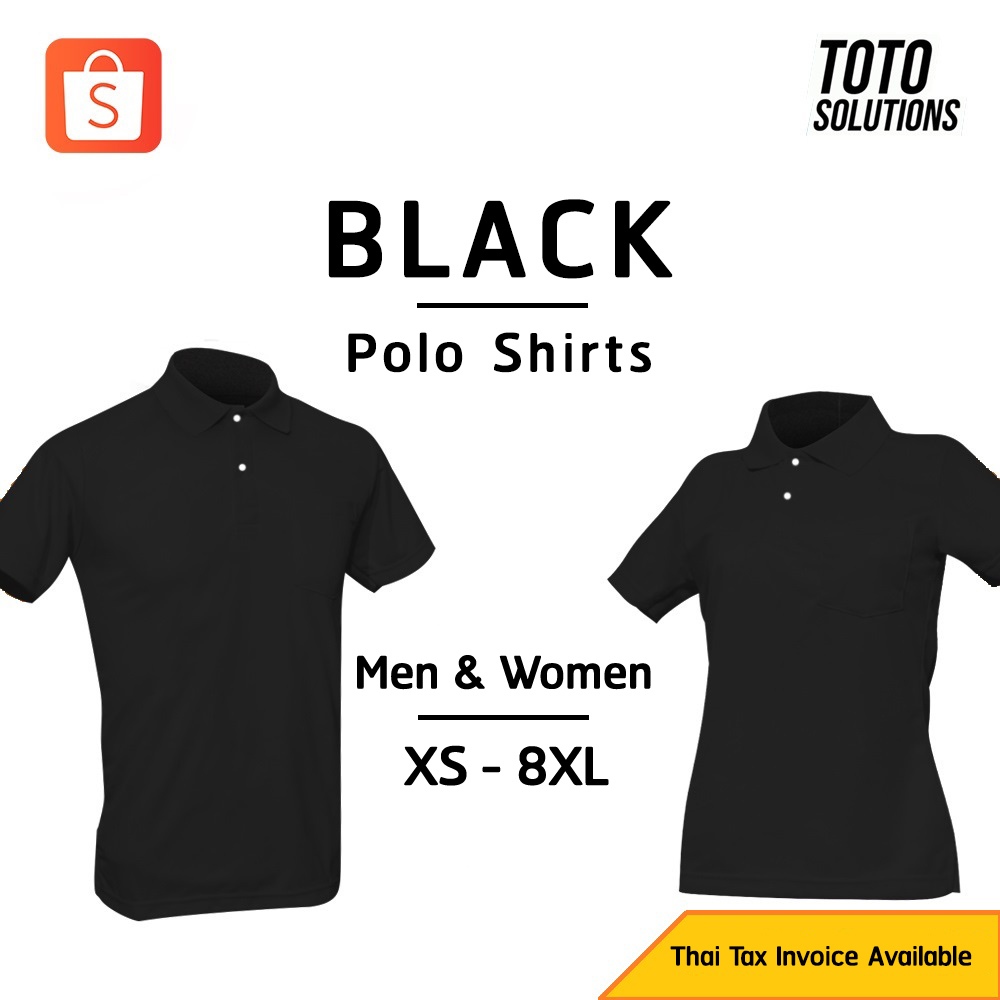 TTS Basic Black polo shirts