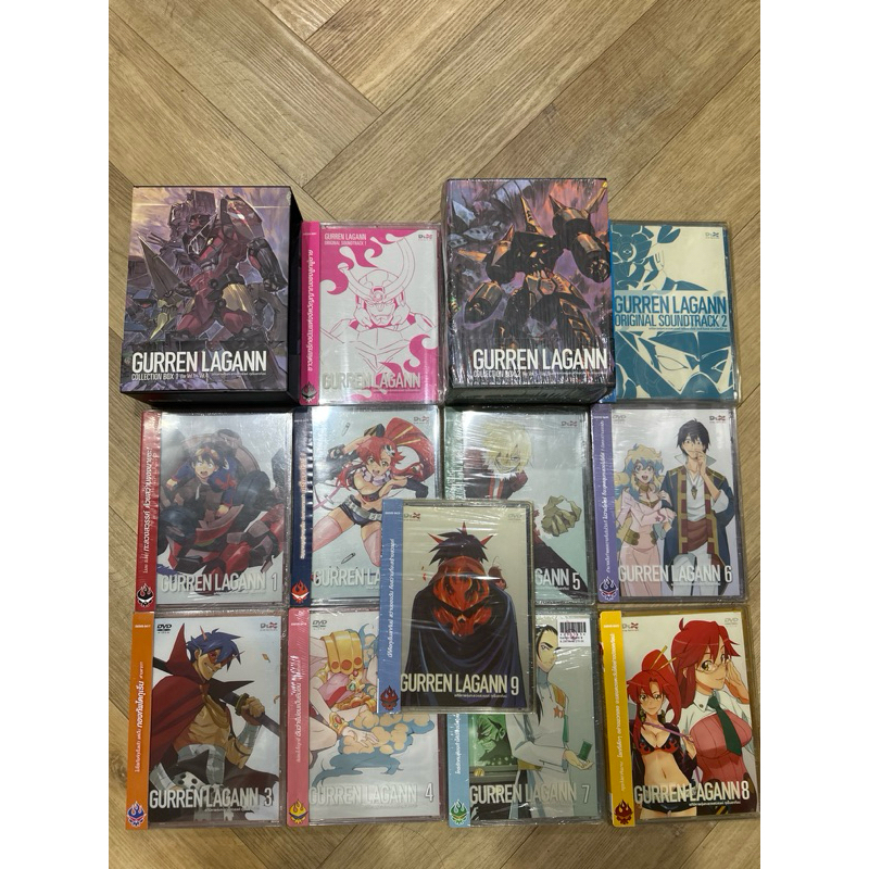 Gurren Lagann Collection Box 1-2 DVD vol 1-9 พร้อม original soundtrack 1-2 Dex ลิขสิทธิ์แท้ รวม 11 แ