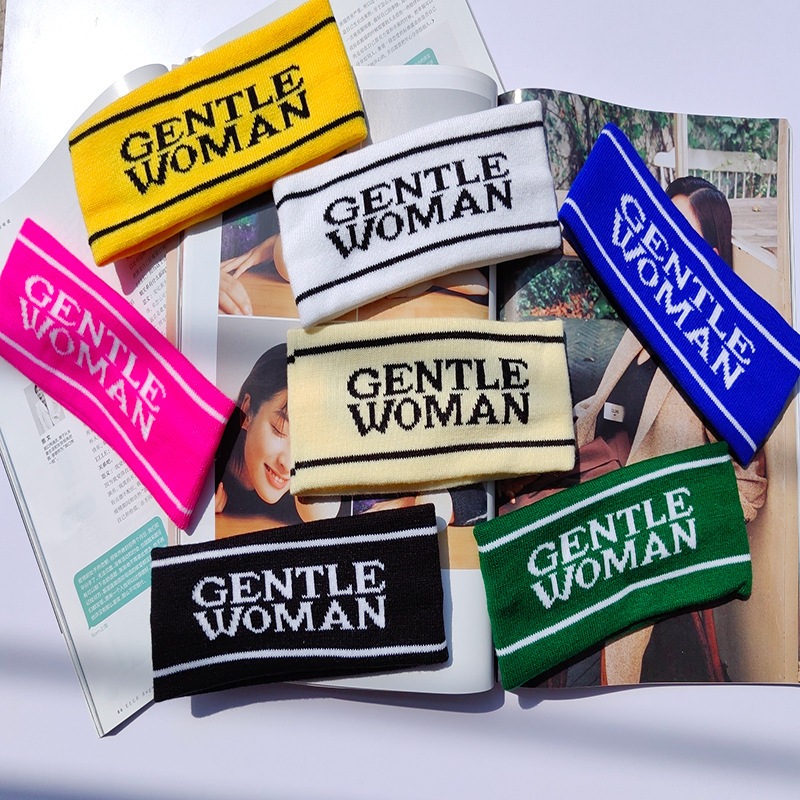 6 สี แถบคาดศีรษะ ที่คาดผมผ้าไหมพรม ผ้าคาดผม งานทอแท้ แถบคาดศีรษะกีฬา ที่คาดผมโยคะ