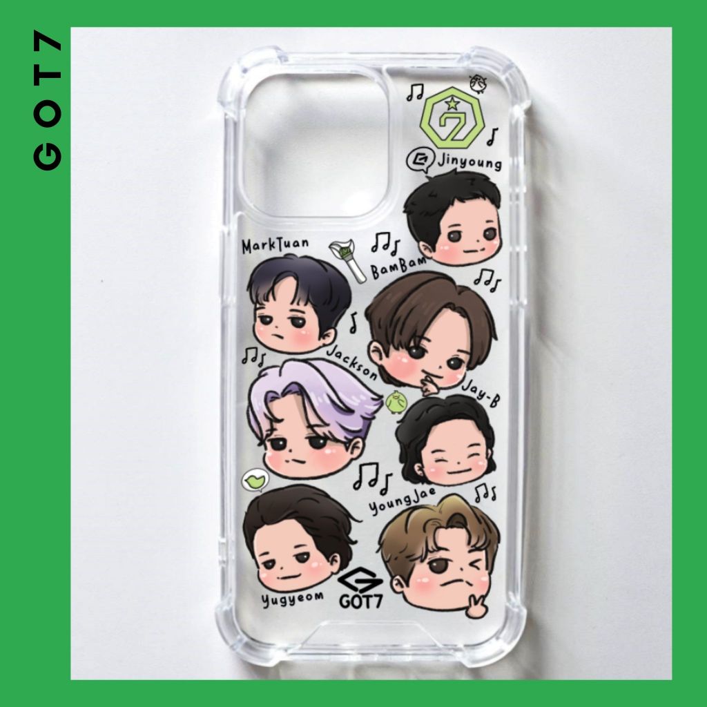 GC2. เคส GOT7CARTOON : GOT7 : Marktuan : BAMBAM : Jackson : Jinyoung : YoungJae : Yugyeom : JayB