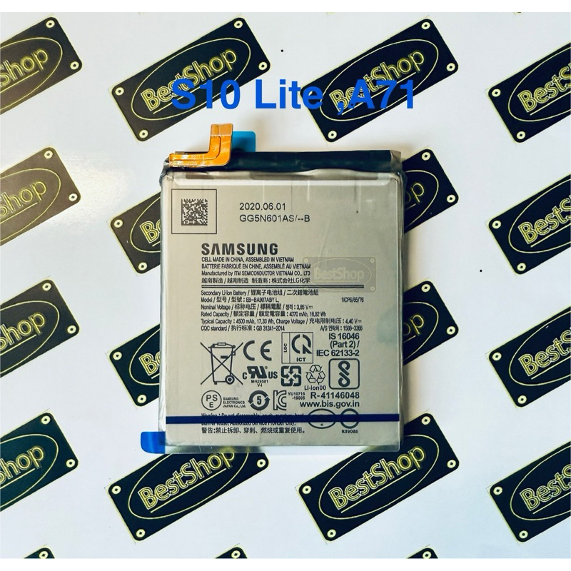 แบต ของแท้ % Samsung Galaxy S10 Lite A907,G770F,A71(5G),A716(EB-BA907ABY)