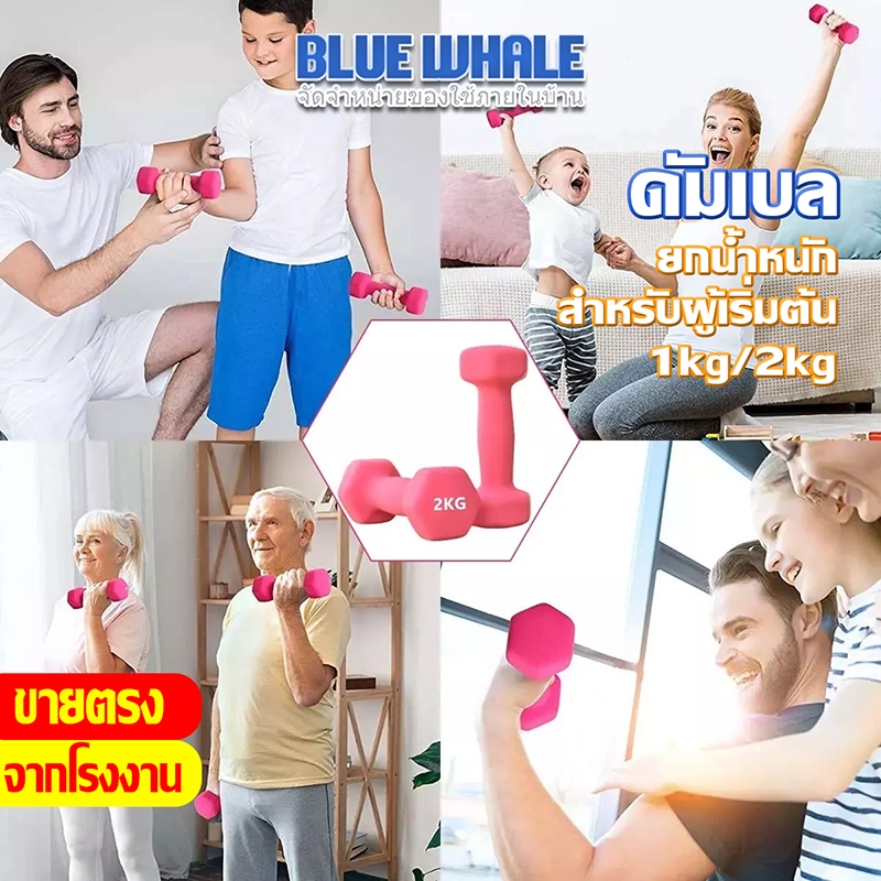 [ราคาส่วนลด ถูกที่สุด] ดัมเบล Dumbbell หกเหลี่ยม เครื่องออกกำลังกาย สร้างกล้ามเนื้อ มีสีให้เลือก