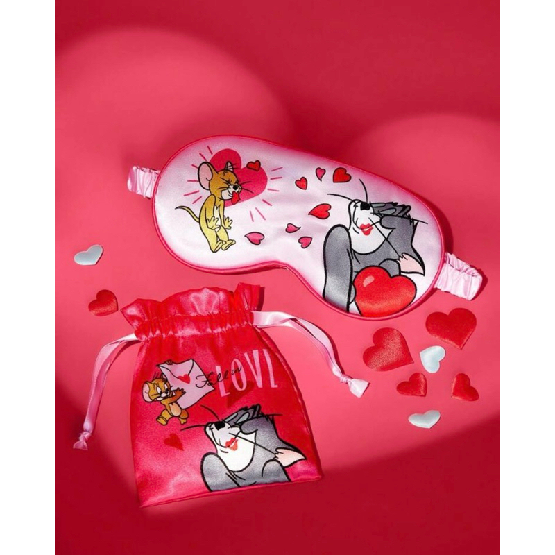 [พร้อมส่ง] ผ้าปิดตานอน Tom & Jerry **แถมถุงผ้า** ของแท้💯 สำหรับเดินทาง กันแสง Sleeping Mask ที่ปิดตา หลับสบาย