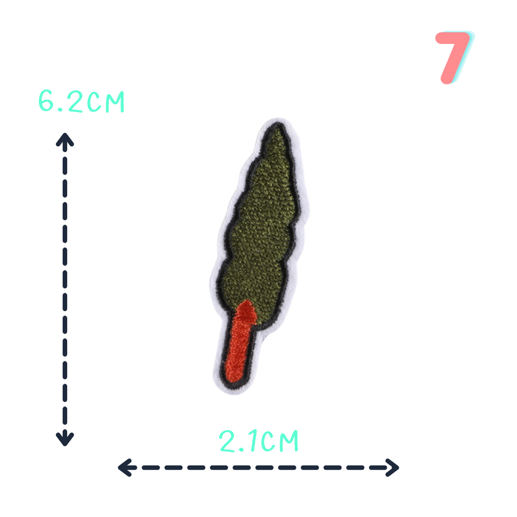 😄ตัวรีดติดเสื้อชุดที่ C21😄 ลายกระบองเพชร cactus และใบไม้เอามาทำเป็นตัวประกอบงาน ด้านหลังมีกาวสามารถรีดติดผ้าได้เลยค่ะ - รูปที่ 6