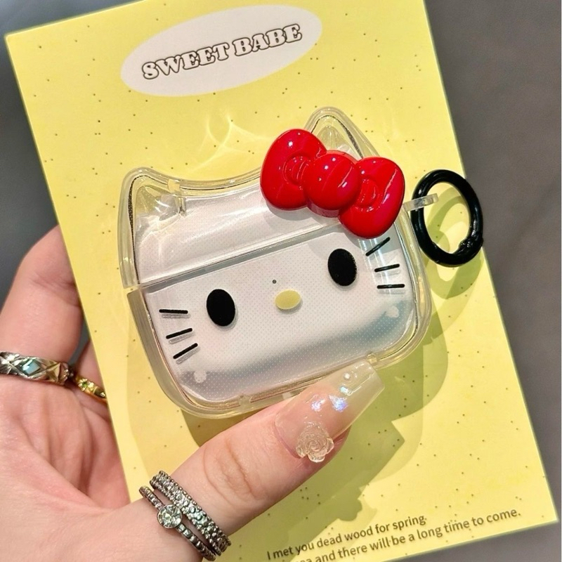 [🎀🍎พร้อมส่ง! ] Hello Kitty เคสแอร์พอต คิตตี้ airpods4 , airpods pro2 ,airpods3 , airpods pro ใช้ได้ น่ารักมากมีที่ห้อย🎀🍒