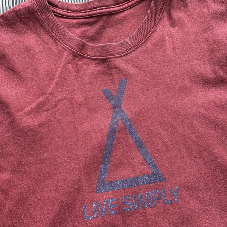 เสื้อยืด Patagonia / live simply tee Size M-ของมือสอง