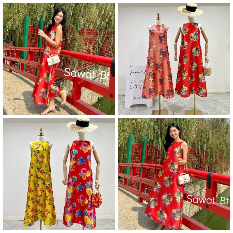 เดรสตรุษจีน2026 กี่เพ้า งานสวย ป้ายsawat bt