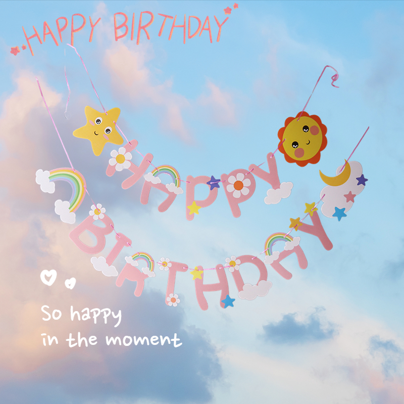 แบนเนอร์วันเกิด ป้ายแขวน วันเกิด happy birthday แบนเนอร์วันเกิด แบนเนอร์งานปาร์ตี้