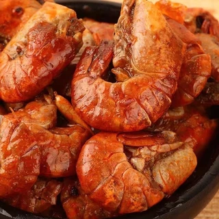 กุ้งแดงรสเผ็ด ขนมทานเล่น อร่อย 15g
