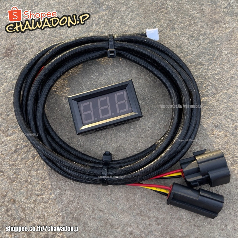 วัด volt เเบตตรี่ จอสีแดง จอนำ้เงิน  วัดเเรงดันนำ้มันท้ายราง ALLNEW DMAX MU-X  ViGO รถตู้คอมเมเอดอร์ ไทเกอร์ allnew chav
