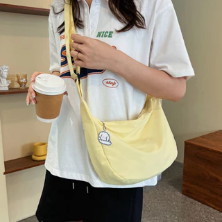 กระเป๋าสะพายหลัง ผ้าแคนวาส ขนาดใหญ่ จุของได้เยอะ สไตล์เกาหลี เรียบง่าย มีซิป 6สี