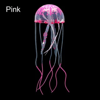 จําลองผลเรืองแสงแมงกะพรุน Aquarium ตกแต่งปลาใต้น้ํา Luminous เครื่องประดับ Miniature Figurines ของขวัญใหม่ L273