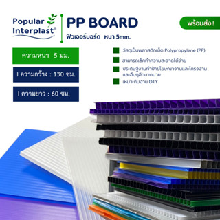 ฟิวเจอร์บอร์ด/Future Board ขนาด:130x60cmหนา5mm.(ได้ 8แผ่น)สิ…