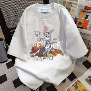 เสื้อยืดลายน่ารัก ผ้าคอตตอนหนา220แกรม เนื้อผ้าคอตตอลแท้ CM104 สีไม่ตกเนื้อผ้าดี ตัดเย็บดี