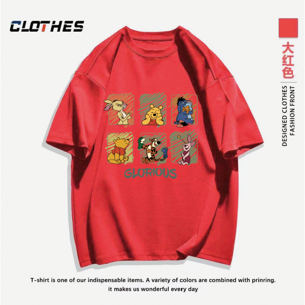 เสื้อยืดลายน่ารัก เนื้อผ้าคอตตอลแท้ CM92  สีไม่ตกเนื้อผ้าดี ตัดเย็บดี - รูปที่ 3