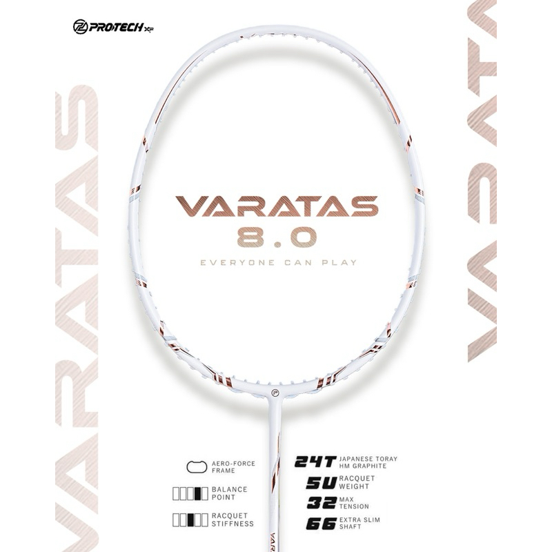 Protech Sports ไม้แบดมินตัน รุ่น Varatas 8.0