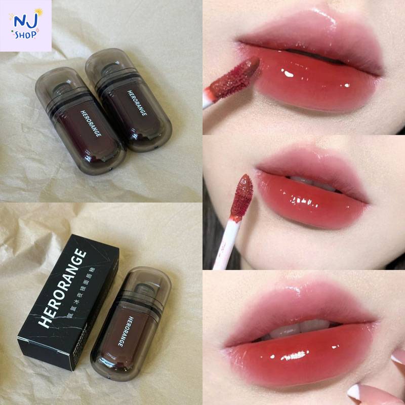 NJ Shop37 - HERORANGE ลิปกลอส ลิปสติก ลิปกลอสทิ้นต์ ติดทน ให้ความชุ่มชื้น