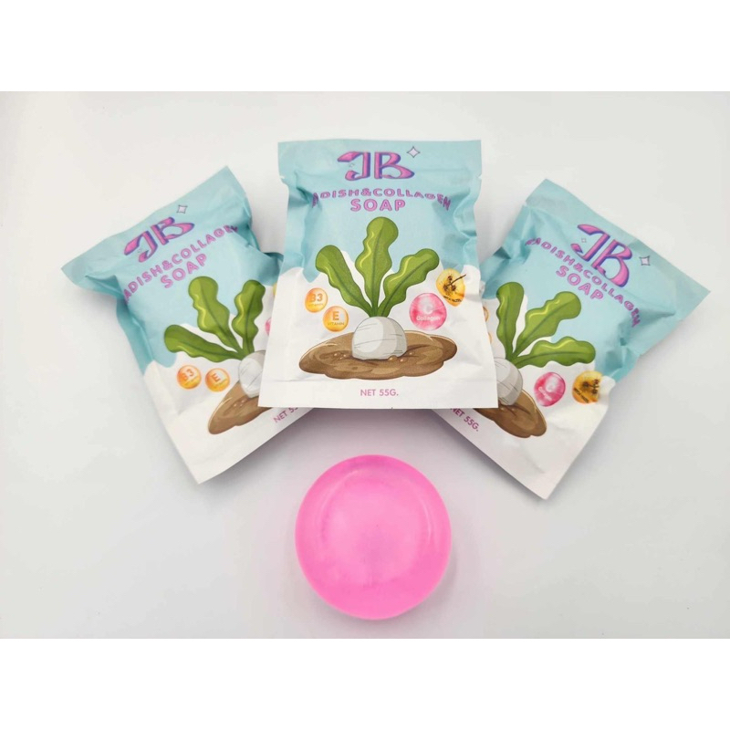 สบู่ล้างหน้า หัวไซเท้าคอลลาเจน JB RADISH&COLLAGEN SOAP