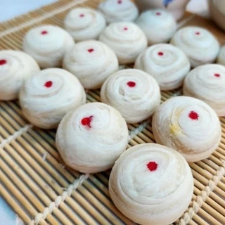 ขนมเปี๊ยะไส้ถั่วไข่เค็มอบควันเทียน ขนมเปี๊ยะท่าย์น้ำ อิสลามทานได้ เจทานได้(เฉพาะบางไส้) เปี๊ยะท่าย์น้ำ