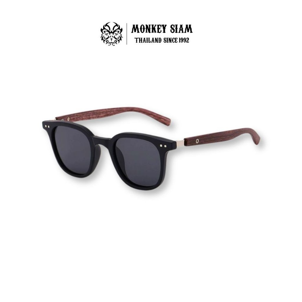 Monkey Siam | Sunglasses - แว่นตากันแดด สไตล์วินเทจ แว่นตาทรงเหลี่ยม แฟชั่นสำหรับผู้ชาย ป้องกันรังสี