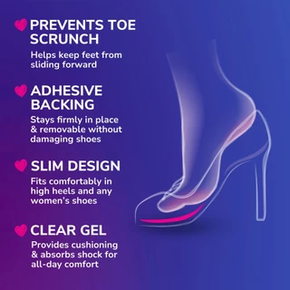 Dr.Scholl's Your Heels & Wedges Ball-of-Foot Cushions Women เป็นแผ่นรองเท้า ทำจากโพลียูรีเทนเจล สำหรับผู้หญิง