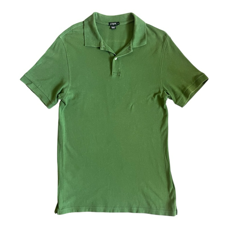 J.CREW เสื้อโปโล สีเขียว มือสอง