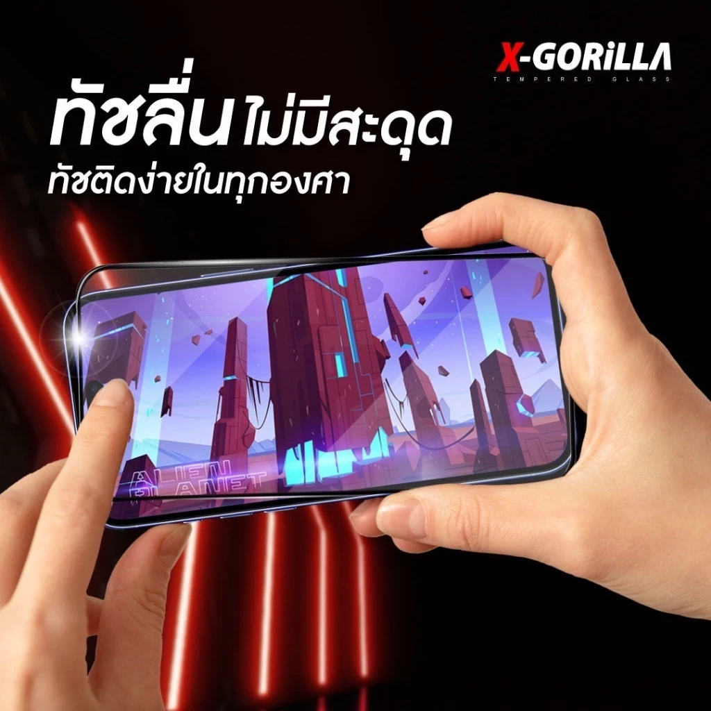 X-GORILLA ฟิล์มกระจกกันรอย กันแตกกันรอยนิ้วมือ สำหรับiphone กรองฝุ่นเข้าลำโพงในตัว (รับประกัน90วัน) thumbnail 6