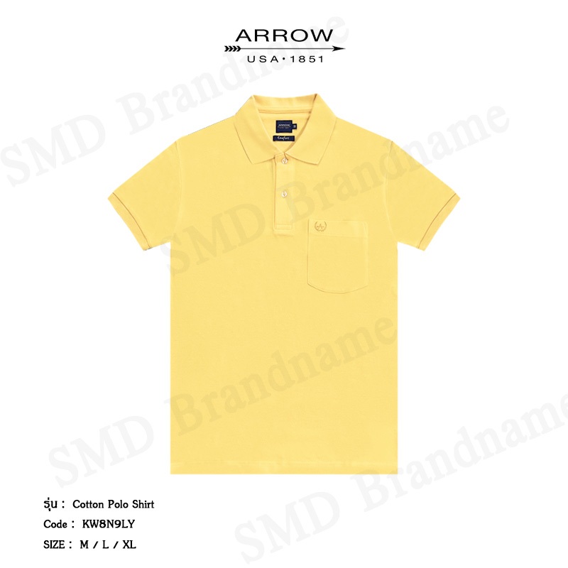 Arrow เสื้อโปโล รุ่น Cotton Polo Shirt Code: KW8N9LY