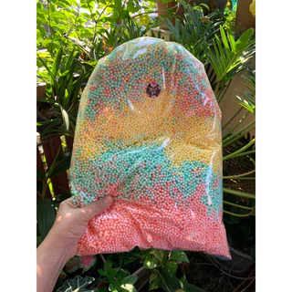 ✅เม็ดโฟมสีโฟมสีรวมเม็ดโฟมคละสีสีสวยราคาถูกสำหรับตกแต่งDIY50g/100gใส่กล่องของขวัญกันกระแทกปัจฉิมงานฝีมืองานประดิษฐ์ต่างๆ